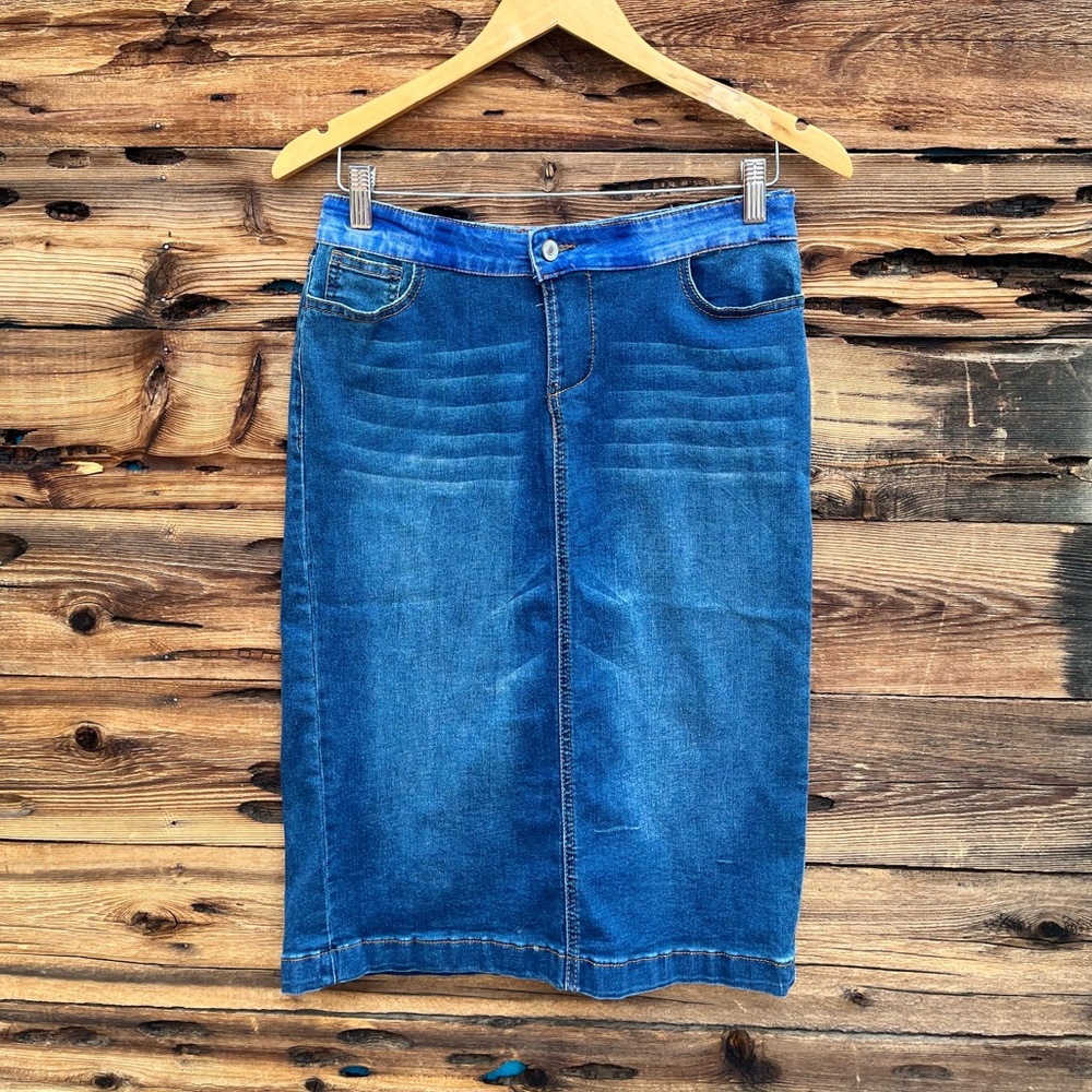 KANCAN | Long Denim Jean Skirt S